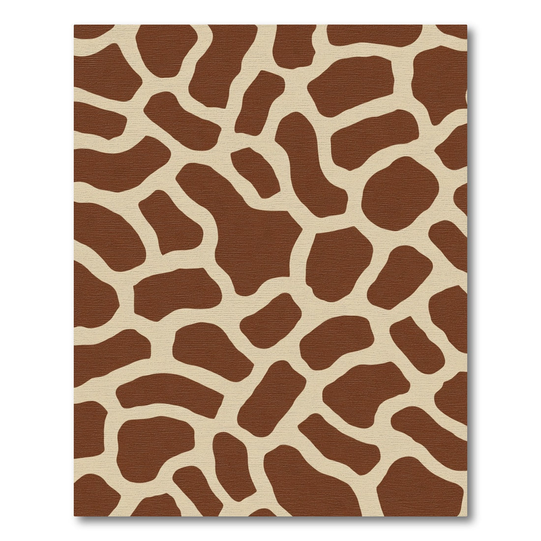 Brown Beige Giraffe Spots Rug