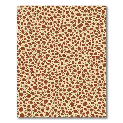 Abstract Brown Dot Texture Rug