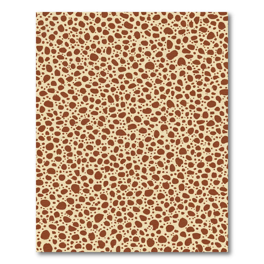 Abstract Brown Dot Texture Rug