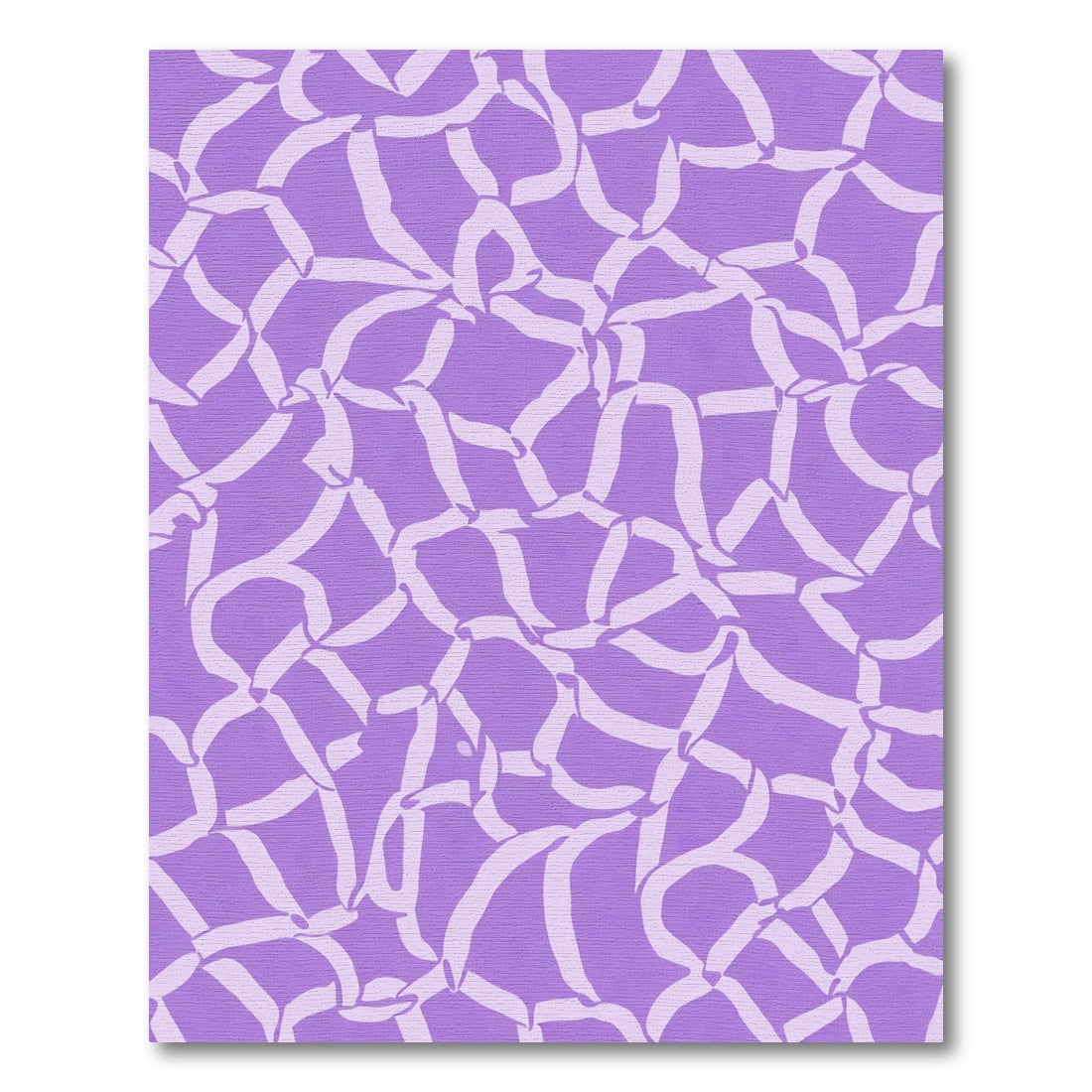 Lavender Purple Interwoven Ribbons Rug