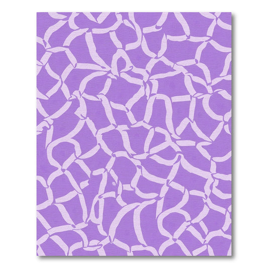 Lavender Purple Interwoven Ribbons Rug