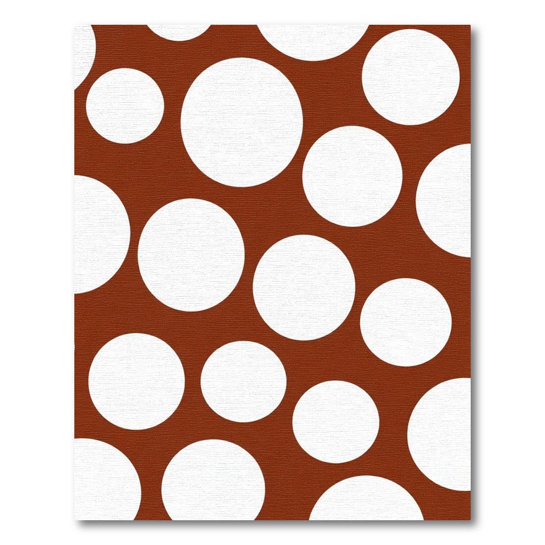 Retro White Polka Dot Rug