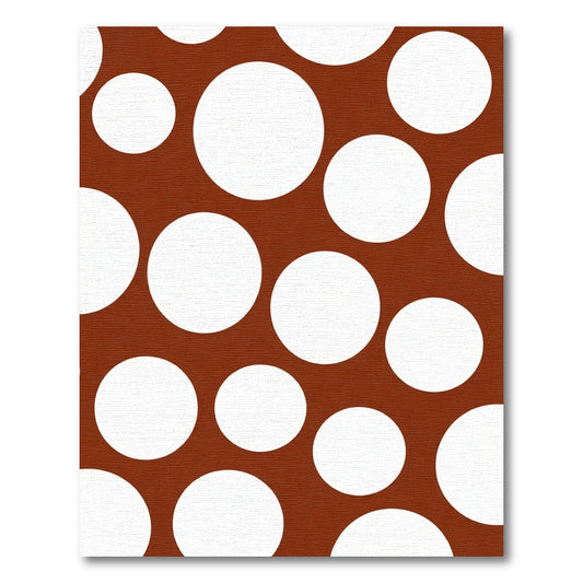 Retro White Polka Dot Rug