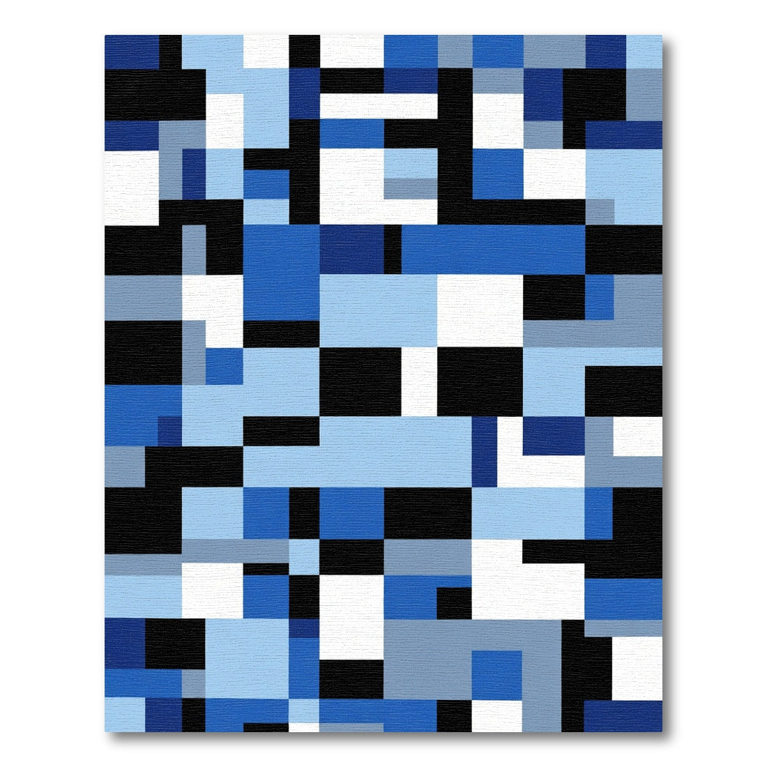 Modern Geometric Block Abstract Rug