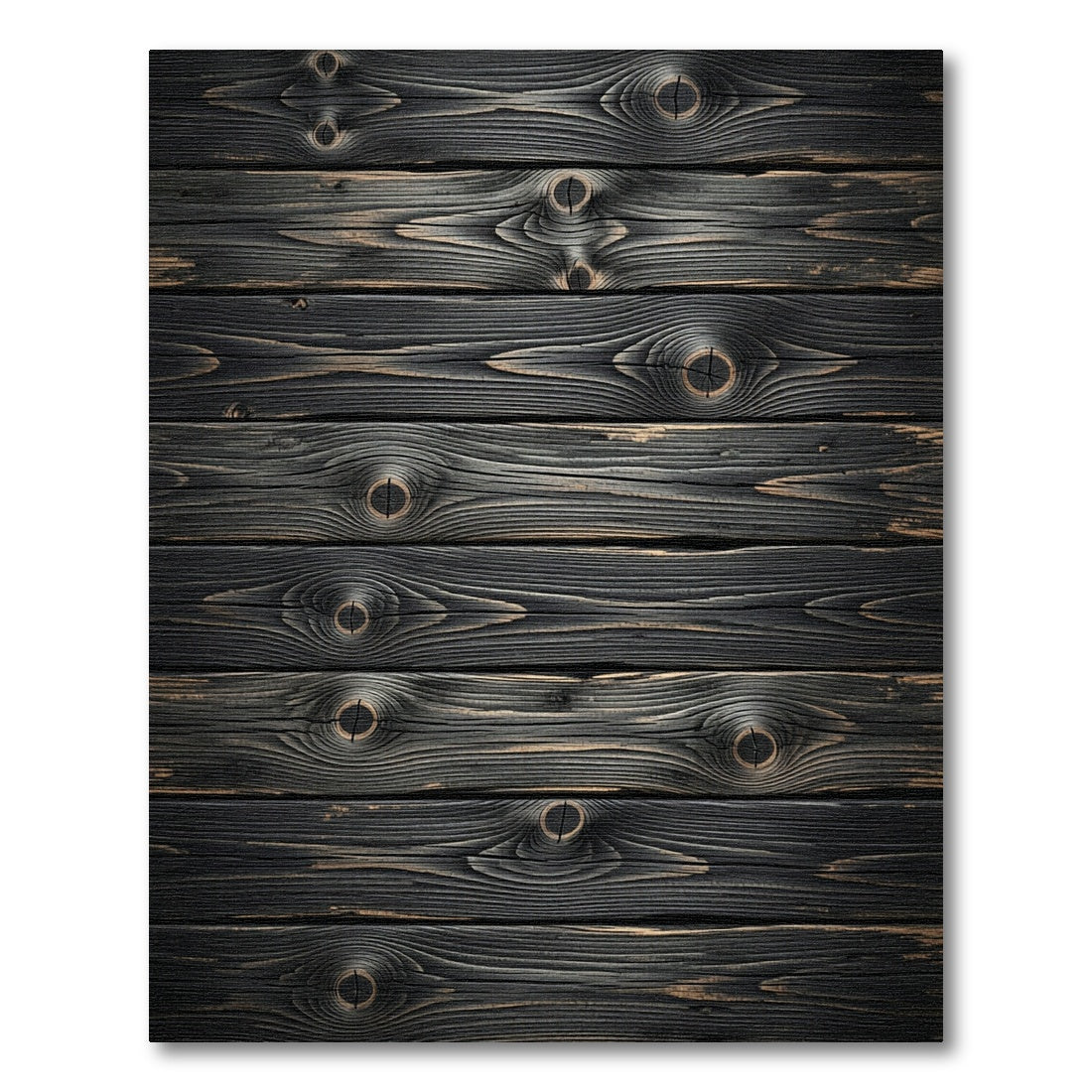 Distressed Dark Wood Grain Texture Rug