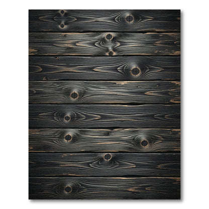 Distressed Dark Wood Grain Texture Rug