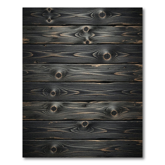 Distressed Dark Wood Grain Texture Rug