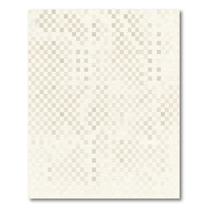 Neutral Beige Pixel Gradient Rug