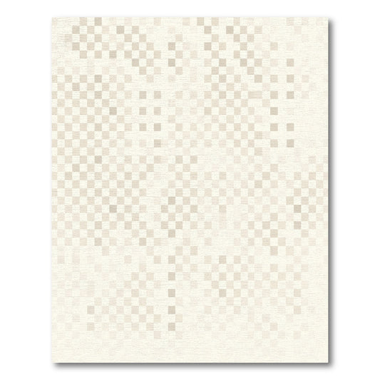 Neutral Beige Pixel Gradient Rug