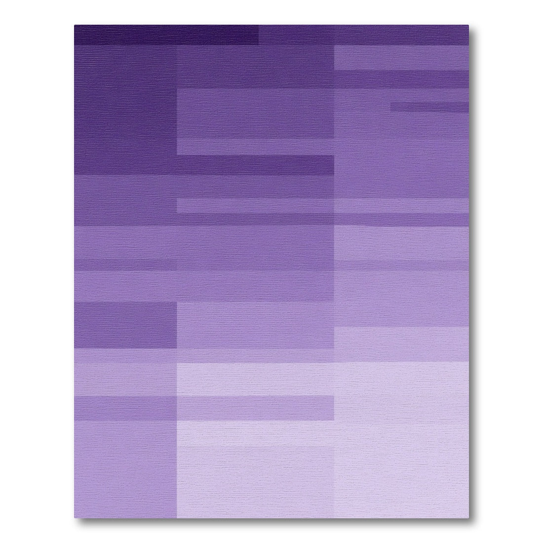 Modern Purple Horizontal Stripe Rug