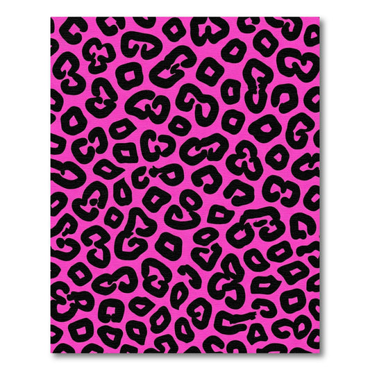 Fuchsia Bold Animal Spots Rug