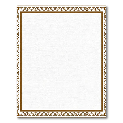 Brown Geometric Border Square Rug