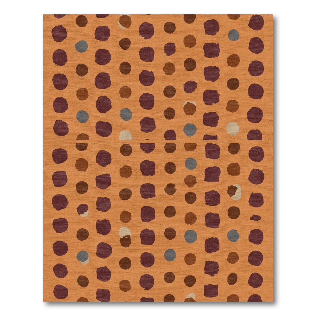 Terracotta With Scattered Dot Cluster Rug