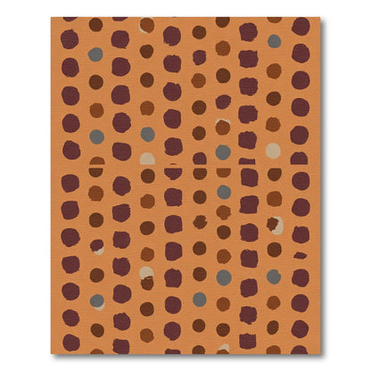 Terracotta With Scattered Dot Cluster Rug