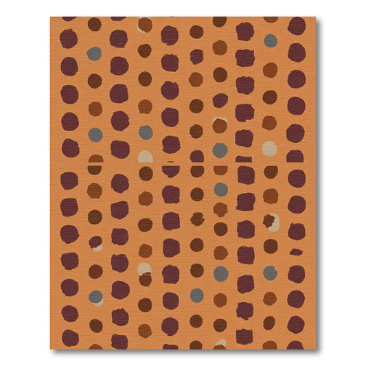 Terracotta With Scattered Dot Cluster Rug