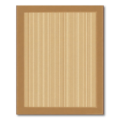 Warm Beige Vertical Stripe Rug
