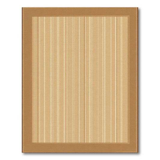 Warm Beige Vertical Stripe Rug