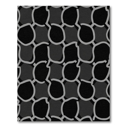 Monochromatic Organic Chain Link Rug
