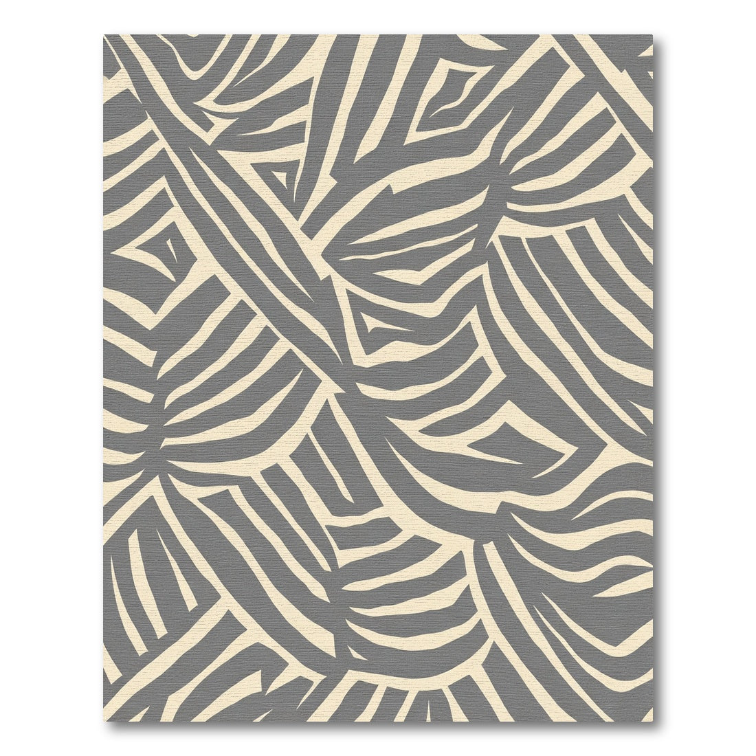Grayscale Abstract Woven Stripes Rug