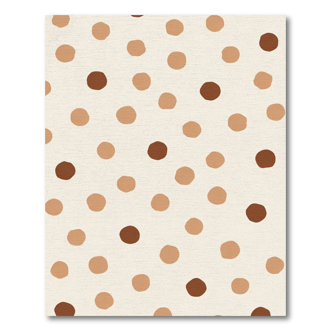 Earthy Tone Polka Dot Cluster Rug