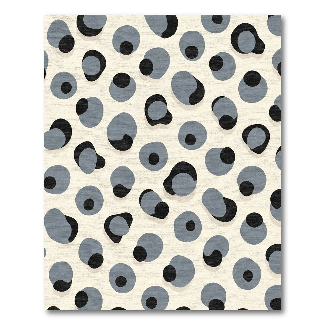 Gray And Black Spotty Abstraction Rug