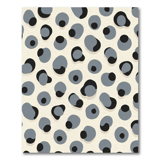 Gray And Black Spotty Abstraction Rug