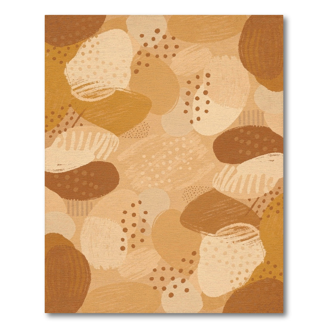 Abstract Area Brown and Tan Earthy Abstract Brown Area Rug
