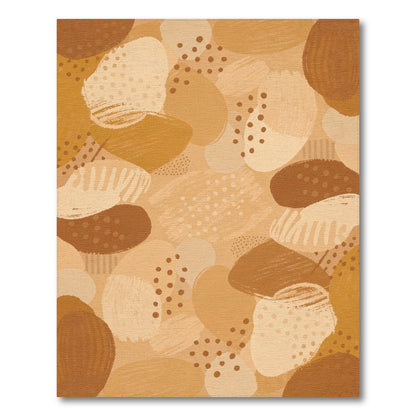 Abstract Area Brown and Tan Earthy Abstract Brown Area Rug