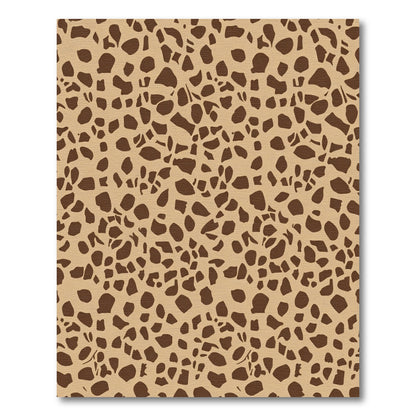 Brown Spotted Tan Organic Texture Rug