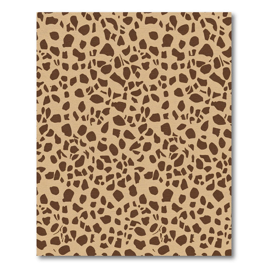 Brown Spotted Tan Organic Texture Rug