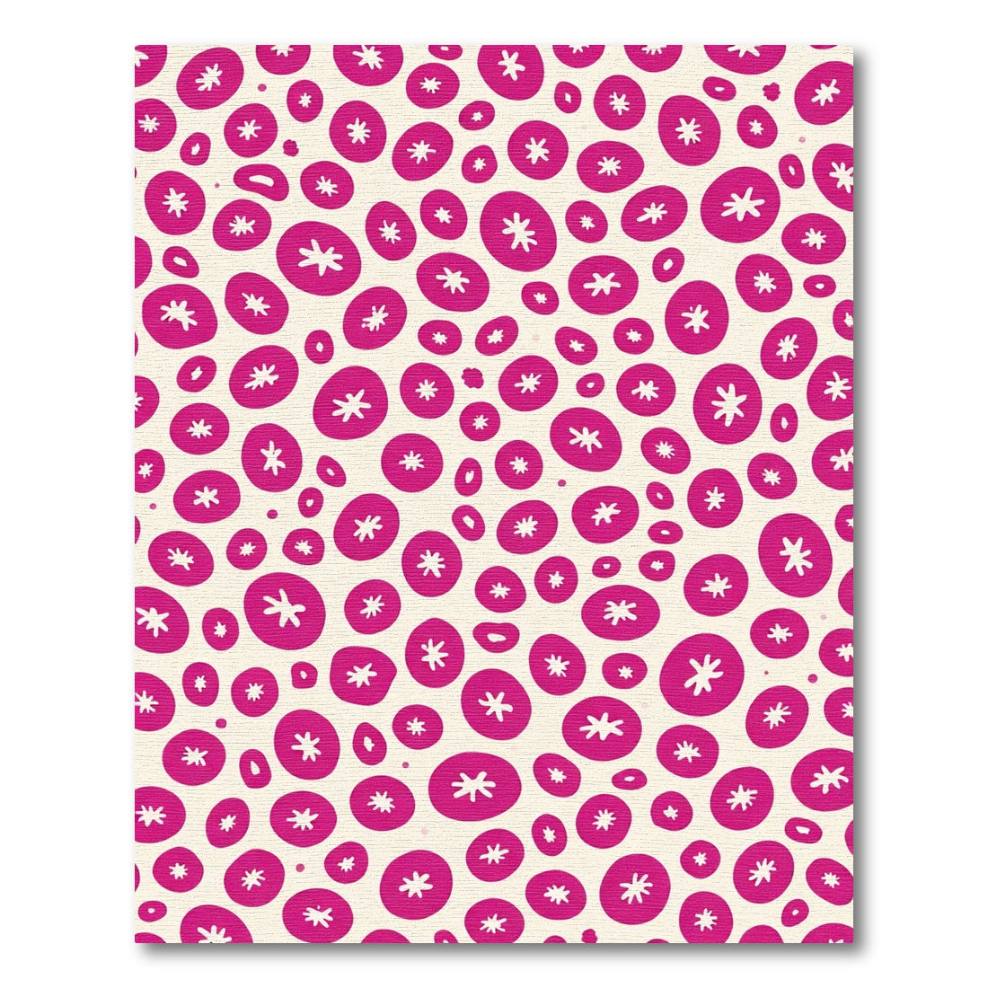 Hot Pink Starburst Scatter Rug