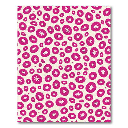 Hot Pink Starburst Scatter Rug