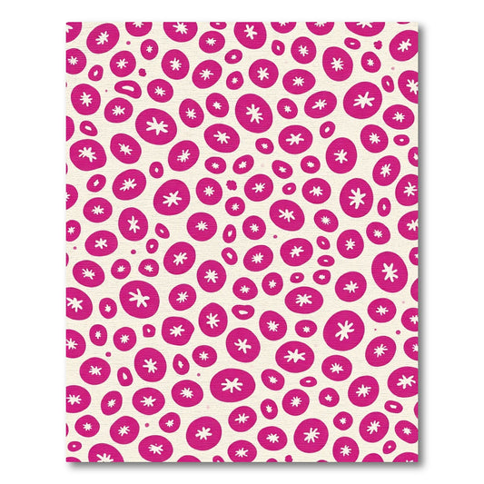 Hot Pink Starburst Scatter Rug
