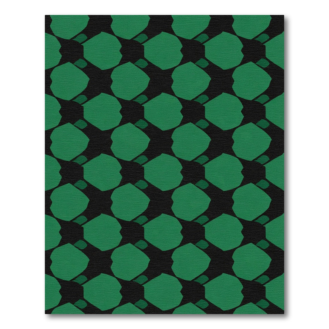 Emerald Geometric Mosaic Rug