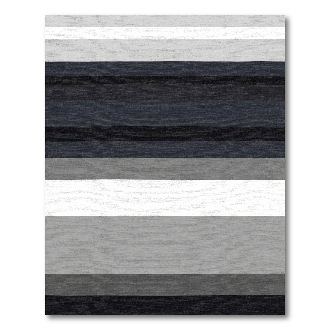 Gradient Gray Horizontal Stripe Rug