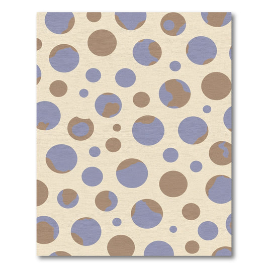 Retro Earth Circles Beige Rug