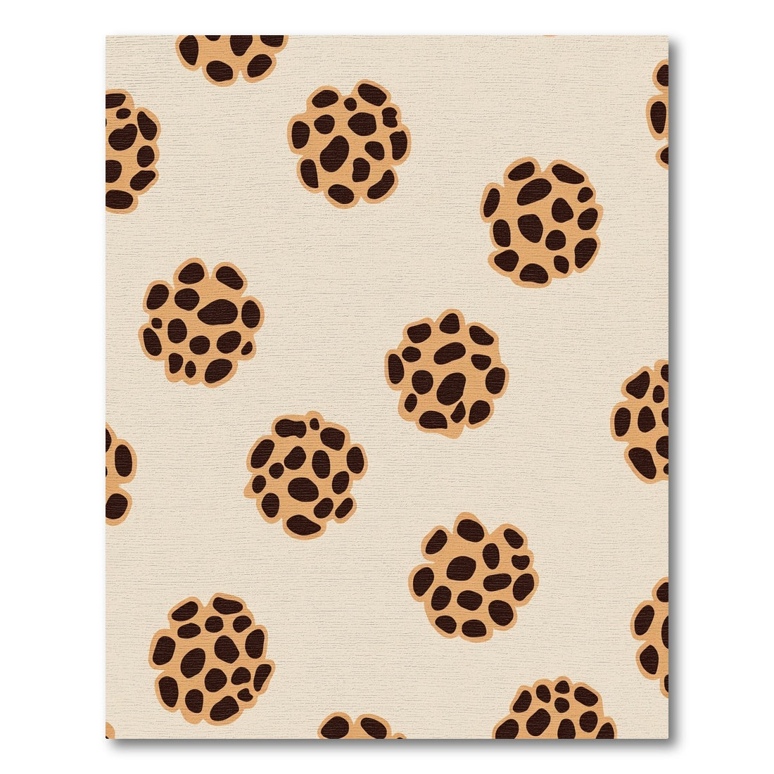 Tan Brown Blob Cluster Rug