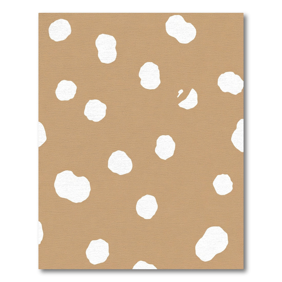 Tan White Organic Dot Arrangement Rug