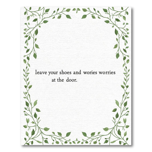 Green Vine Border Folia Greeting Card Rug