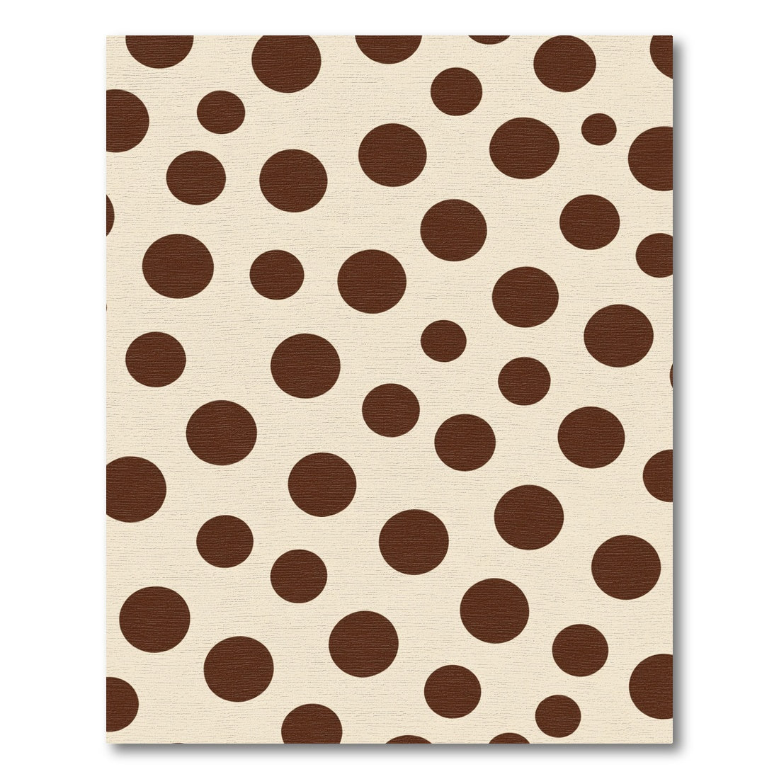 Rich Chocolate Dalmatian Dots Rug