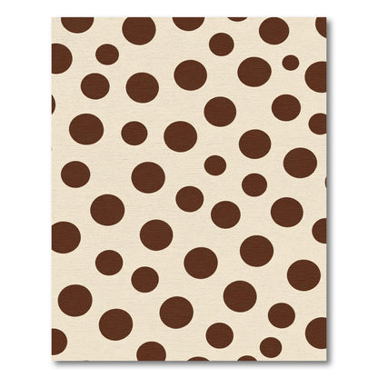 Rich Chocolate Dalmatian Dots Rug