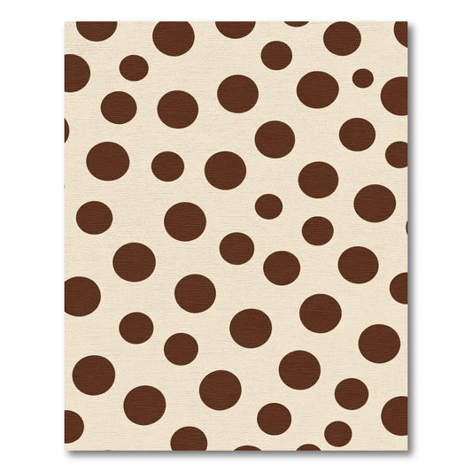 Rich Chocolate Dalmatian Dots Rug