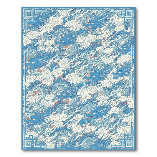 Blue Dragon Cloud Heritage Area Rug