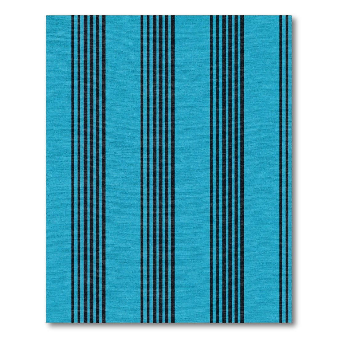 Turquoise Black Stripe Classic Rug