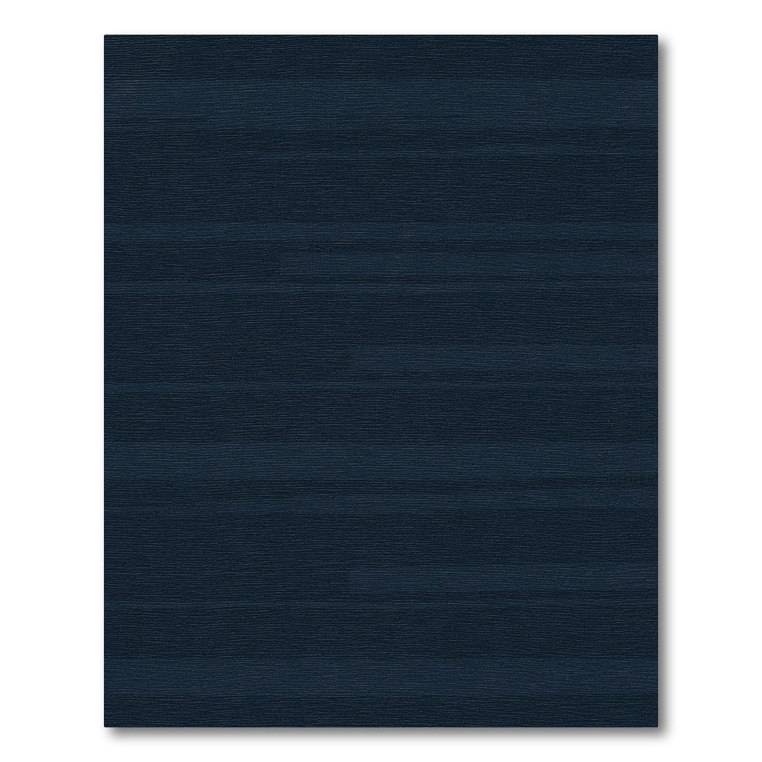 Deep Navy Horizontal Glitch Stripe Rug