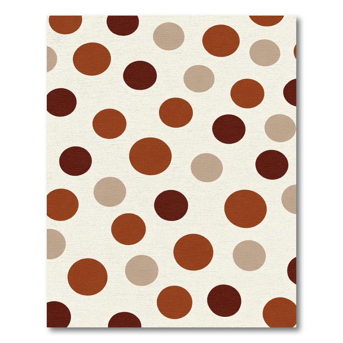 Earthy Tones Polka Dot Spread Rug