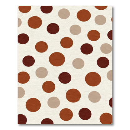Earthy Tones Polka Dot Spread Rug