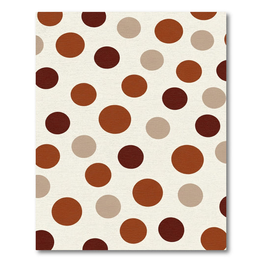 Earthy Tones Polka Dot Spread Rug