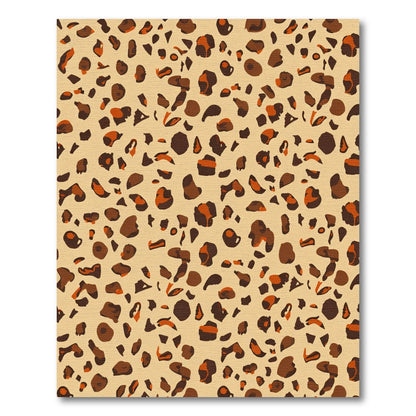 Classic Leopard Spots Cream Background Rug