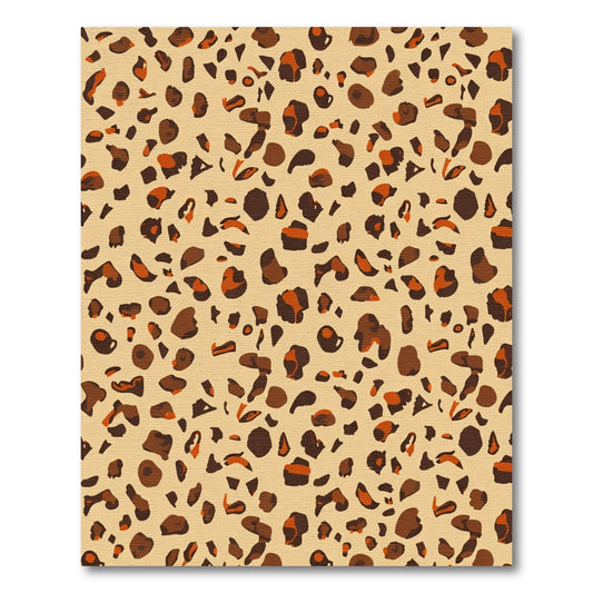 Classic Leopard Spots Cream Background Rug